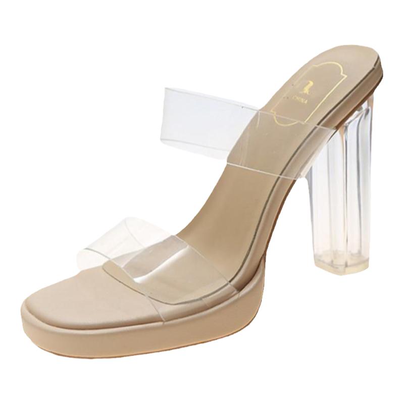 小个子不累脚高跟鞋女凉拖鞋