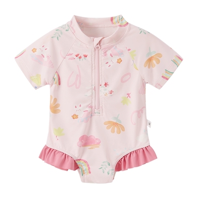 [防晒速干]女童连体泳衣2小童夏季沙滩服游泳衣儿童温泉5宝宝泳装