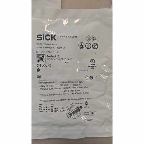 询价-西克光电传感器GRTE18-P2437S12 订货号1101