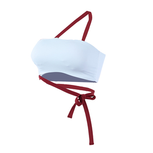 奔跑吧卡卡含胸垫运动内衣女设计感绑带普拉提健身瑜伽斜肩带文胸