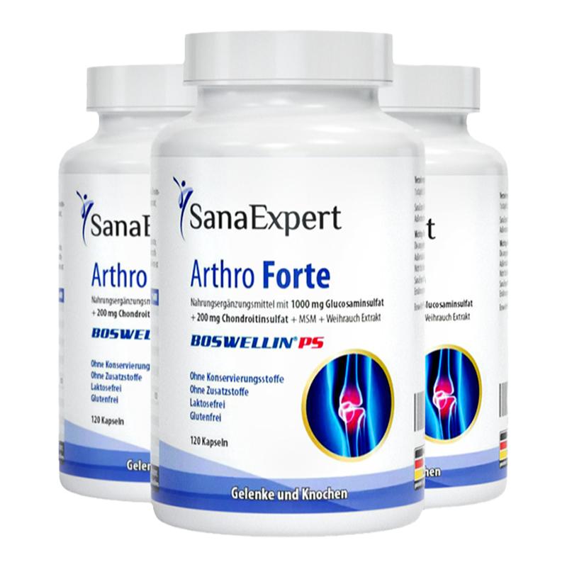 【抢618特价】Sanaexpert氨糖软骨素加钙维骨力关节灵安糖硫酸*3