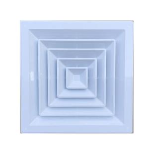 塑钢ABS散流器中央空调四面出风百叶通风防结露滴水方形扩散风口