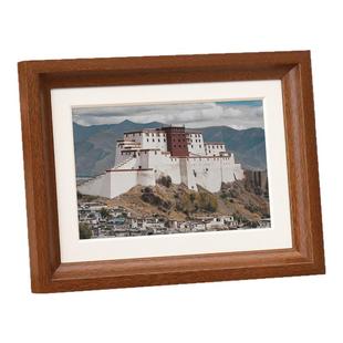 相框空框洗照片定制摆台做成相册6寸7寸8高级感实木展示框架挂墙