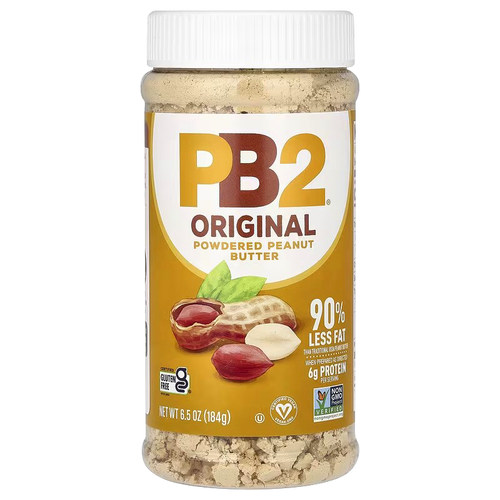 美国PB2花生粉原味三明治即食面包健身膳食纤维花生酱拌面抹吐司