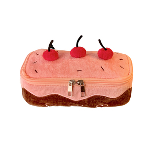 ins高颜值樱桃小蛋糕笔袋大容量新款学生可爱文具铅笔袋女孩日系