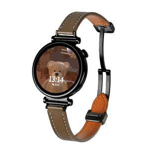 适用华为gt5/6手表带新款真皮磁吸5pro女士系列watchgt4表链专用watch4智能手表链运动gt3/2/1女表高级感女款