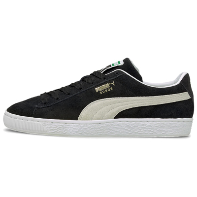 Puma Suede Classic Xxi 烫金logo 户外休闲板鞋 男女同款 黑白#