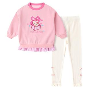 嘟嘟家女童套装春秋儿童上衣裤子潮女孩童装时髦宝宝春季新款衣服