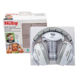 Nuby努比2合1婴儿隔音降噪耳罩儿童0-3岁飞机高铁安睡耳包