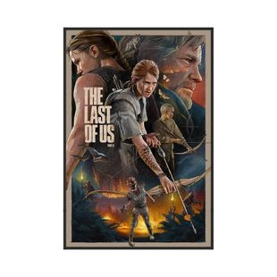 Playstation美国末日死亡搁浅战神对马岛索尼独占游戏PS5装饰画