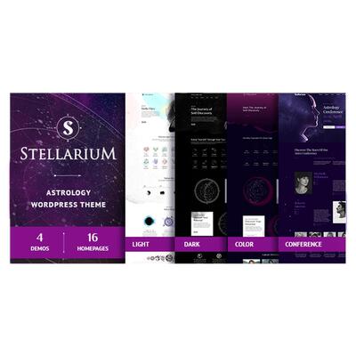 Stellarium 英文专业版|星座及十二生肖WordPress主题模板