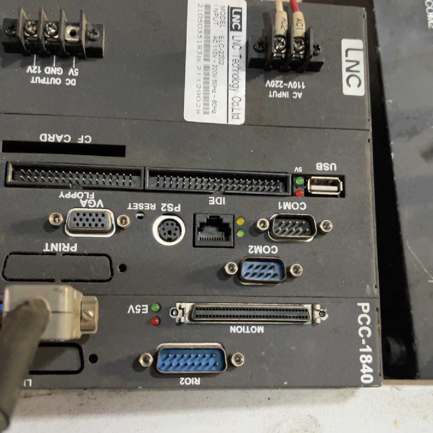 LNC数控系统PCC-1840主机，型号ELC-2202