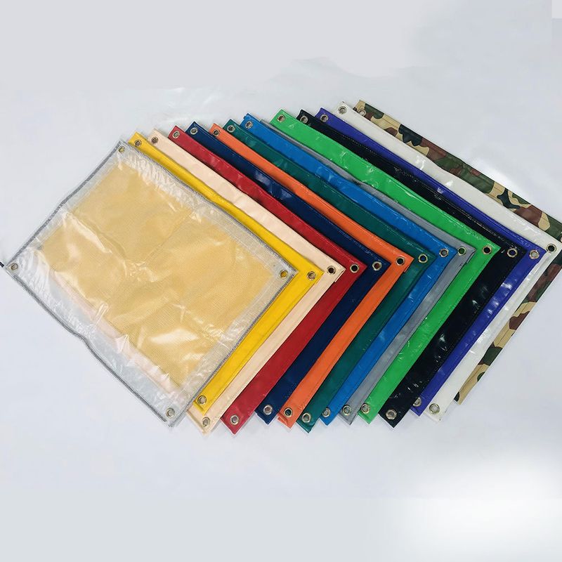 批发防水篷布货车盖布遮雨夹车棚布PVC布防网鱼池帆布防晒苫布雨