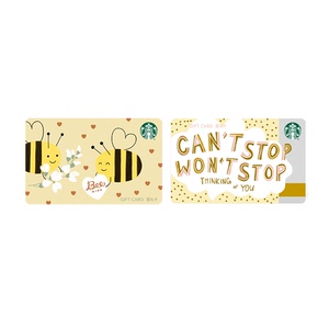 星巴克 甜蜜如你想念系列星礼卡 实体储值卡 线上精选款