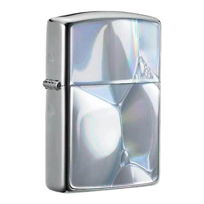 zippo盔甲铜送礼贴章防风打火机