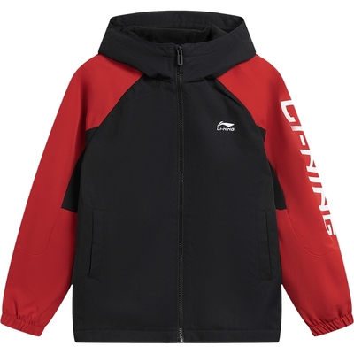 李宁童防泼水男女同款运动风衣