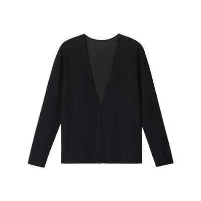 ZUCZUG4M36薄透华夫格V领开衫