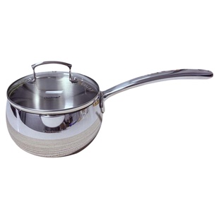 出口18-10不锈钢奶锅一人食单柄14cm小炒锅雪平锅煎炒煮辅多用锅