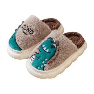 儿童棉拖鞋男童2024新款卡通女宝宝室内家用中大童保暖亲子家居鞋