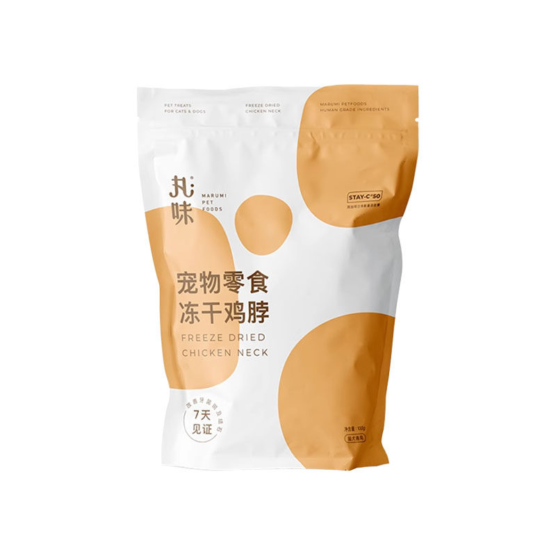 喵君 丸味猫咪零食冻干营养增肥磨牙洁齿牙结石鸡脖鸡小胸100g