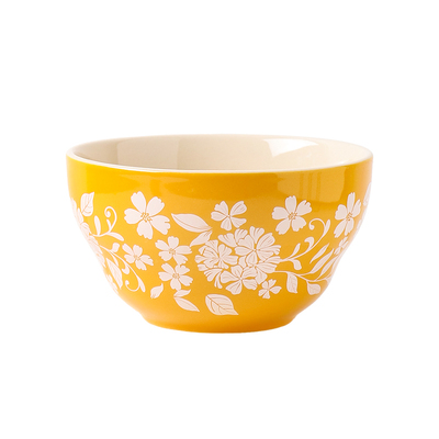 川岛屋复古花卉餐具漂亮的碗盘子