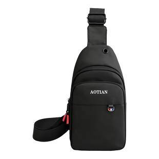 男胸包2026新款男包牛津布休闲男士胸前包户外大容量单肩斜挎包男