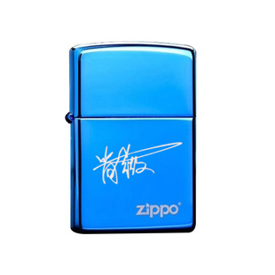 Zippo打火机正版定制薇薇简艺术签芝宝煤油火机刻字礼物送男友