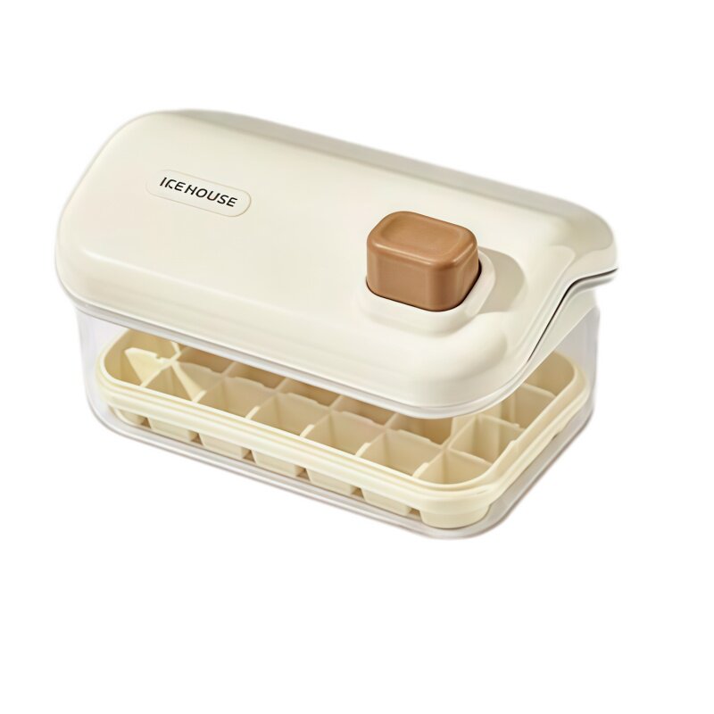 小屋冰格盒家用带盖制冰盒冰粒冰