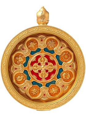 五台山招财五爷文殊菩萨吊坠