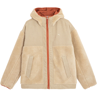 Puma/彪马官方正品MMQ SHERPA JACKET男女仿羊羔绒外套623049-88