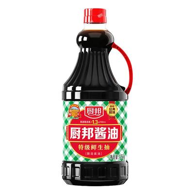 厨邦酱油1.5kg瓶装美味鲜酱油