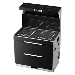 荣事达纯电集成灶家用一体灶电磁炉蒸烤箱消毒柜下排油烟机公寓