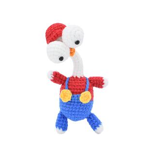 回放钩针毛线diy搞怪瞪眼鸡挂件材料包手工编织咕咕鸡钥匙扣吊坠