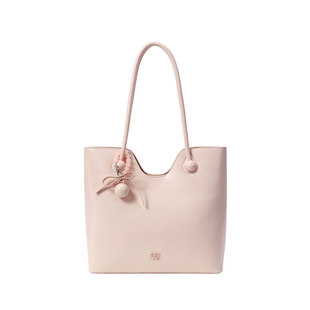 南风Chio2nd 小栖听风托特包包女士秋冬通勤粉色大容量手提单肩包