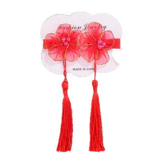 儿童超仙头饰国风女童发饰古代流苏步摇发夹宝宝古装汉服古风发卡