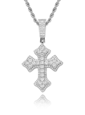 Mr.Bling情侣满钻小十字架吊坠