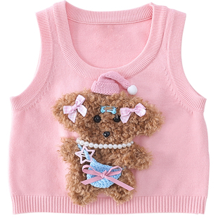 女童连衣裙春装2026新款洋气儿童马甲连衣裙两件套女孩韩系套装裙