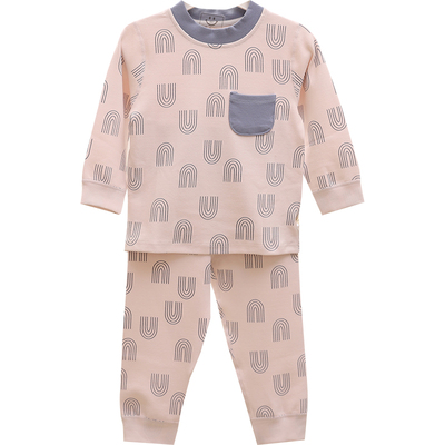 阿米阿奇男童舒绒棉加厚内衣套装