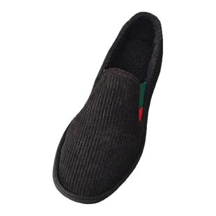 冬季加绒老北京布鞋男款加厚灯芯绒布鞋懒人一脚蹬保暖舒适软底鞋