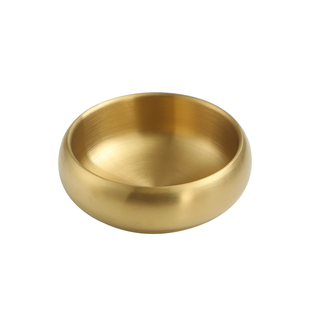 加厚不锈钢钵形碗日式汤碗餐厅饭店专用小碗创意个性小菜碗甜品碗