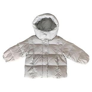 女童羽绒服2025新款90白鸭绒加厚短款儿童连帽冬装保暖童装外套
