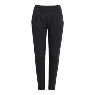 黑色加绒裤子女冬季2025新款九分裤女士哈伦裤中年妈妈裤加厚女裤