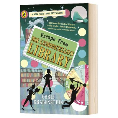 神奇图书馆系列1 Escape from Mr Lemoncello's Library 英文原版 国际大奖小说 青少年英语课外阅读 英文版进口原版书籍