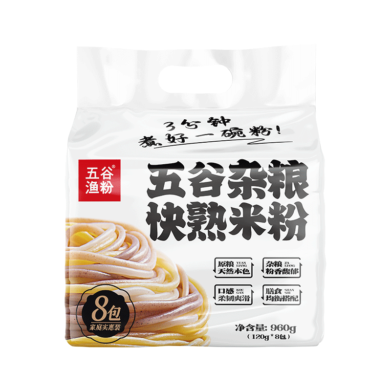 正宗五谷渔粉专用速食快煮半干粉