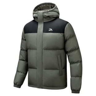 超级安踏面包羽绒服男秋冬保暖防寒羽绒外套连帽棉服152548904U