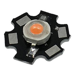 大功率LED灯珠1W3W5W白光红光蓝光绿光带铝基板16mm20mm梅花板