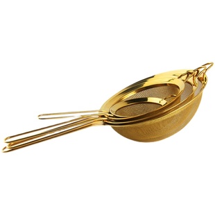 出口单 手持面粉筛不锈钢超细过滤网筛 家用烘焙工具INS北欧风