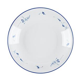 三环陶瓷蓝花草散件釉中彩中式餐具米饭碗盘碟勺子家用餐具组合