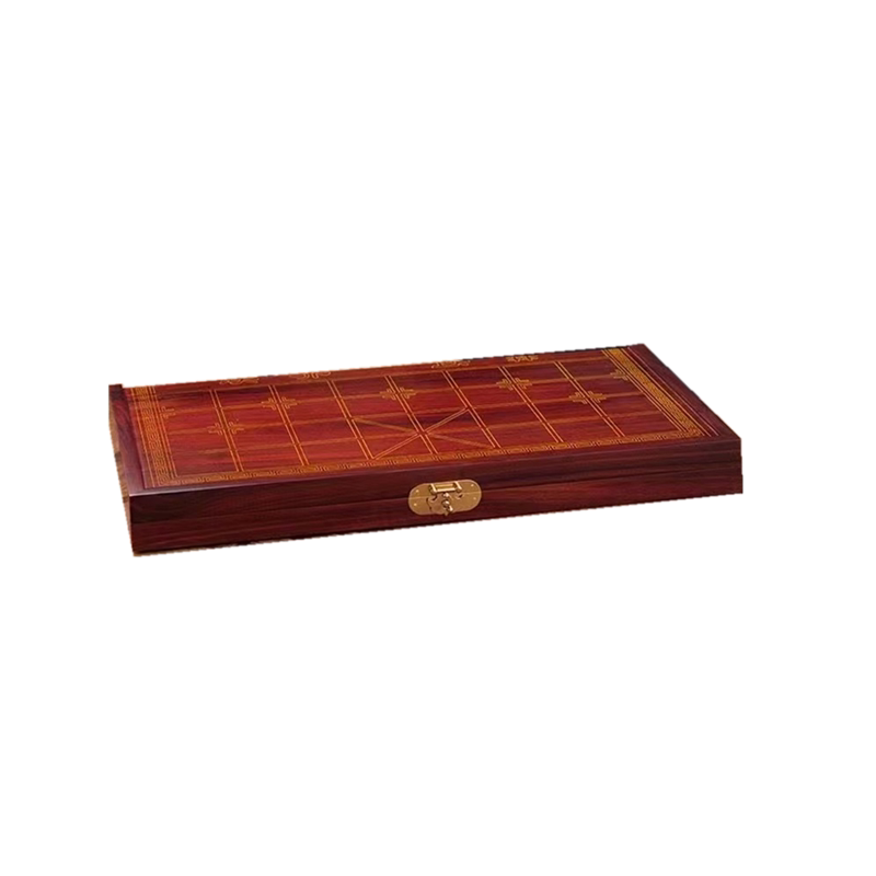 可折叠棋盘实木雕刻赠送棋子红木