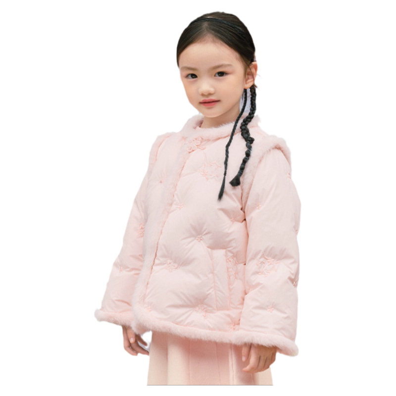巴拉巴拉女童羽绒服儿童国风外套